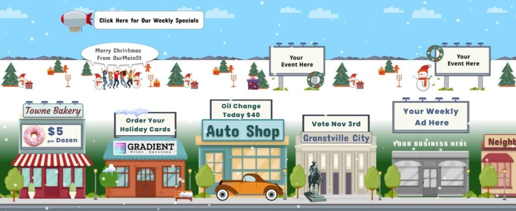 OurMainSt Home Screen