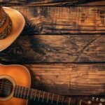 Cowboy hat and guitar