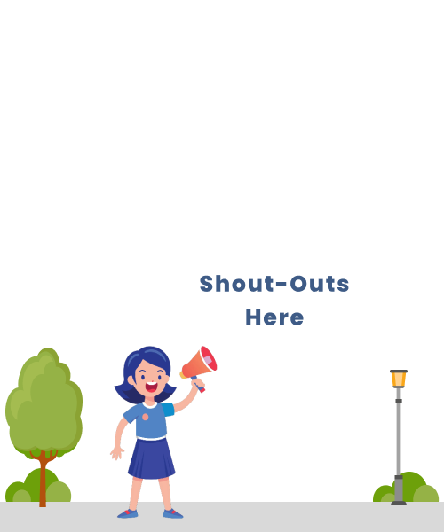 Girl making a shout out